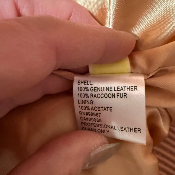 Catherine Malandrino Tan Outerwear with Fur Accent. - Picture 3 of 3